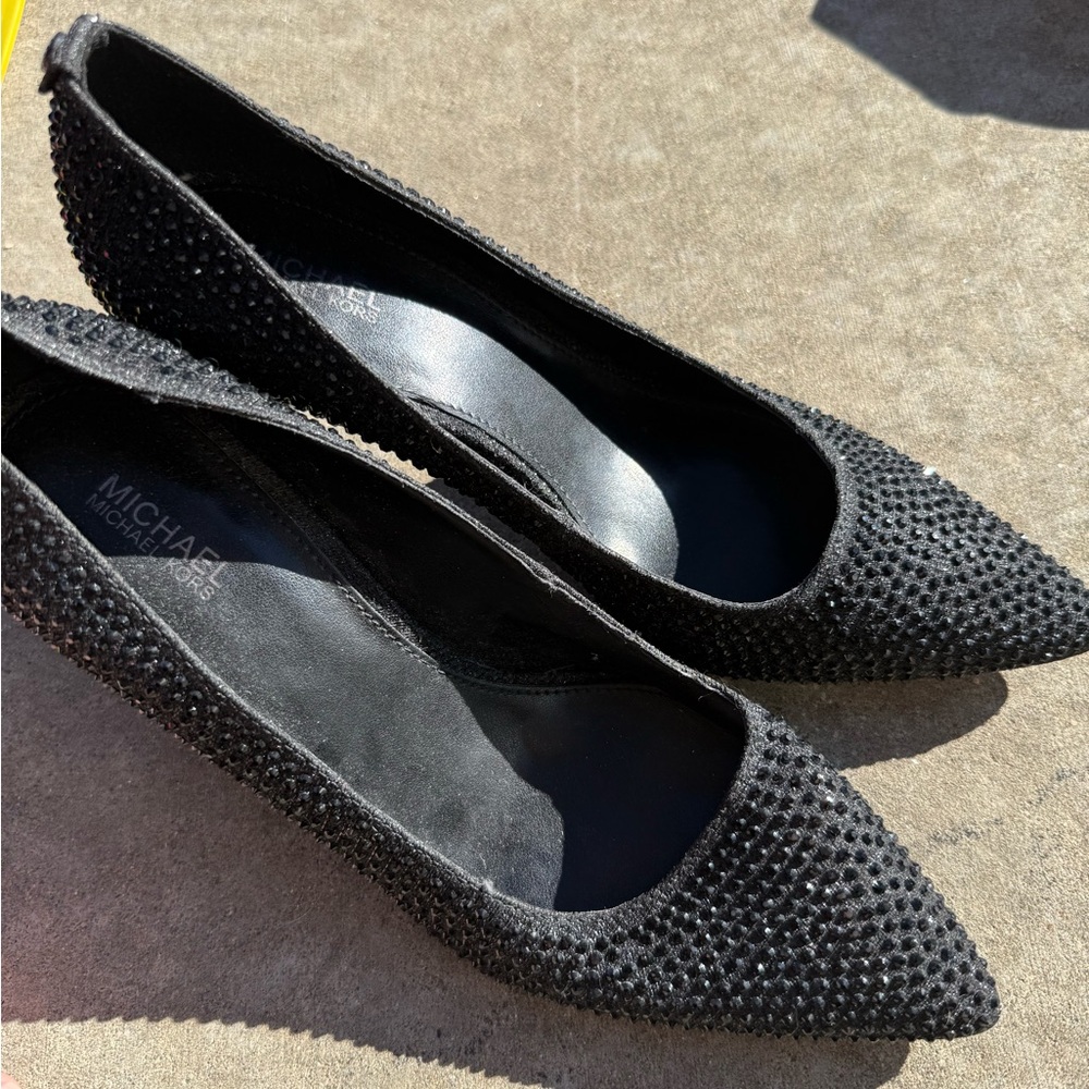 Michael Kors Black Studded Heels